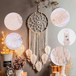 Ventes directes d'usine Décoration intérieure Matériau écologique <span class=keywords><strong>Attrape</strong></span>-rêves Cadeaux de vacances - Product Image 4