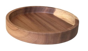Yaratıcı yuvarlak ahşap disk batı yemek servis tepsisi plaka yemekleri ve tabaklar gemi hazır - Product Image 2