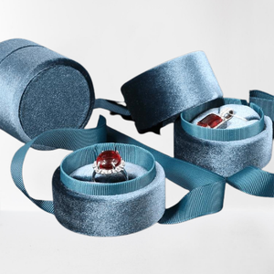 Nhung Vòng Tròn Hộp Màu Hồng Sẵn Sàng Để Tàu Cổ Phiếu Đồ Trang Sức Hộp Quà Tặng 100 Pcs Moq Glorybox - Product Image 3