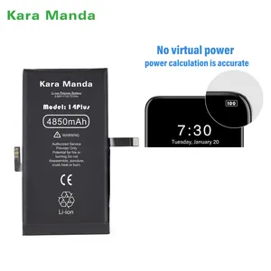 Kara Manda batteria di ricambio ad alta capacità KM per risolvere la riparazione Popup batteria iPhone per iPhone 14 Plus 100% per la salute della batteria