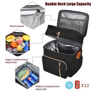 Lunch Bag Lunch Box for Men Women Double Deck Leakproof Insulated Cooler Bag - Product Image 3