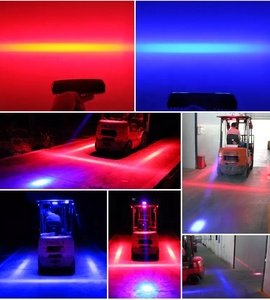 Đèn cảnh báo thẳng hàng LED 10W 12-80V DC cho xe nâng, đèn laser cảnh báo an toàn vùng đỏ/xanh - Product Image 6
