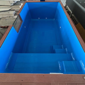 Piscinas portátiles rectangulares de vidrio acrílico transparente, piscina elevada para exteriores, piscina de fibra de vidrio para la familia - Product Image 4