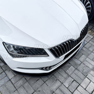 Kit de carrocería con alerón difusor y protector de parachoques delantero negro brillante para Skoda Superb B8 2016 2017 2018 Modificación exterior - Product Image 6