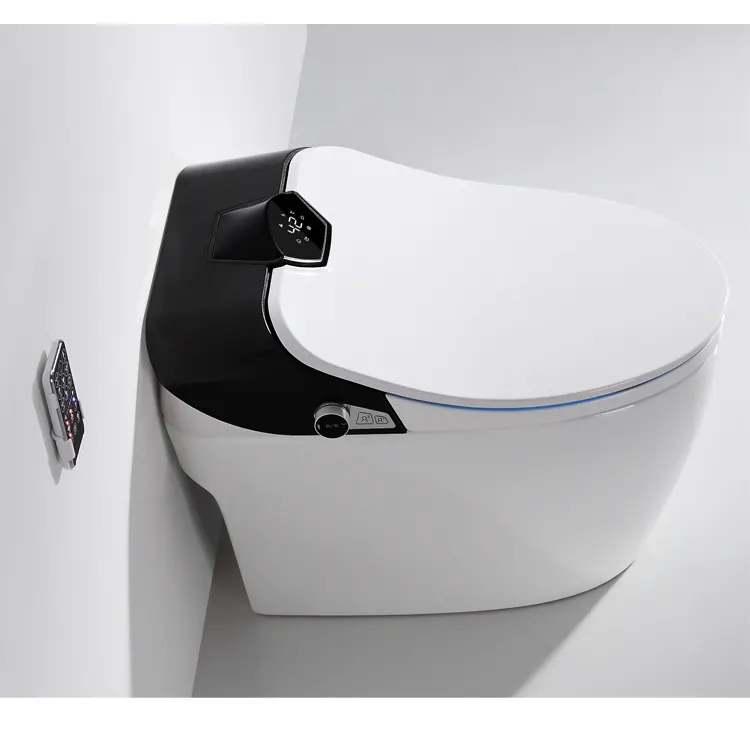 Fabriek Directe Suite Pot Prijs S Trap Verbreden Verwarming Stoel Sensor Opening Cover Wc Muur Gemonteerd Slim Toilet