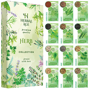 Hiện đại 12 loại thảo mộc cây vườn Kit phát triển của riêng bạn Herb vườn với phong cách - Product Image 5