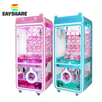 Machine à griffes d'arcade commerciale à monnayeur pour attraper les peluches