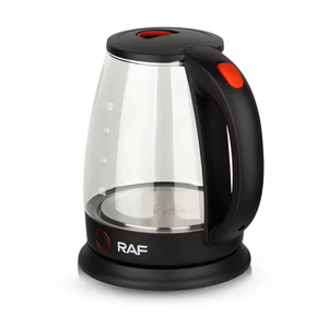 Bouilloire électrique sans fil thermostatique 360° en verre, avec anneau lumineux bleu, intérieur sans BPA, en matériaux sains de qualité - Product Image 4