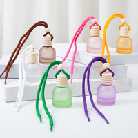 11ml Glas-Aromatherapieflasche für Auto, Mattiert, Leer, zum Aufhängen, für Ätherische Öle mit Erweiterungsmöglichkeit