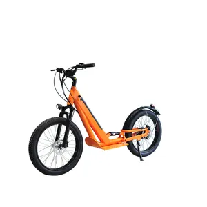 Factory Lithium Battery electric fat big tyre kickbike bicycle CE approved electric scooter 48V 17.5AH kick bike
