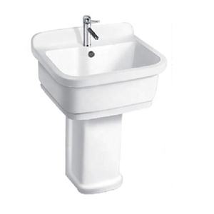 Lavabo de Cerámica con Descuento de Precio de Fábrica al por Mayor, Lavabo Blanco para Baño, Lavadero - Product Image 1