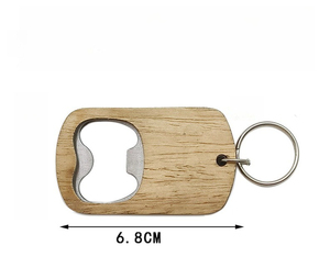 <b>Custom</b> <b>Dog</b> <b>Tag</b> Bottle Opener Keychain - Wooden Beer Opener for Promotional Gifts - Product Image 4