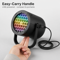 Projecteur LED de Noël et d'Halloween, Lampe de Décoration Rotative Flocon de Neige, Éclairage de Scène Intérieur/Extérieur pour Fêtes, Vente en Gros