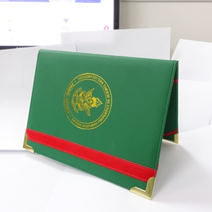 Tùy chỉnh sang trọng giấy chứng nhận thư mục A3 Faux PU da A4 14x17 tông giấy độ tốt nghiệp bằng tốt nghiệp bìa giấy chứng nhận chủ - Product Image 4