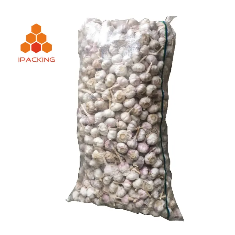 25kg 50kg single-layer transparent fabric new material woven pp garlic potato onion carrot packaging bags