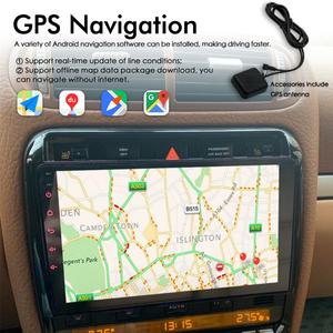 Radio para Auto con Android 13 y Voz AI, 8GB+128GB, GPS para Porsche Cayenne 2002-2010, Reproductor Multimedia con Video, CarPlay, Navegación, Estéreo 2Din - Product Image 5