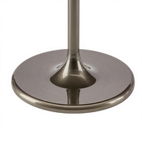 Table d'appoint ronde en métal élégante et minimaliste, gain de place, polyvalente, style italien moderne pour villa