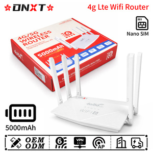 เราเตอร์ DNXT 4G 300Mbps Cat4 รองรับ Wifi 6 1WAN/3LAN พร้อม VPN  รองรับซิมการ์ด แบตเตอรี่ 5000mAh โหมด AP สำหรับสำนักงาน - Product Image 1