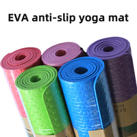 Tapis de yoga épais imperméable en EVA, tapis de camping extérieur doux anti-poussière, motif de tapis en bambou antidérapant imperméable à l'humidité pour exercices de yoga