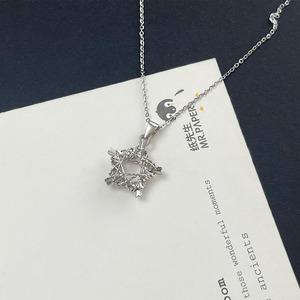 S925 สร้อยคอจี้รูปดาวเงินแท้สำหรับผู้หญิงสไตล์เกาหลีโซ่รูปดาวห้าแฉกสวมใส่ได้ทุกวันเครื่องประดับชั้นดี - Product Image 4