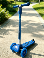 Trottinette Enfant Populaire à Trois Roues en Acier et Plastique, Réglable en Hauteur, Légère, Capacité de Charge 70kg, pour Extérieur