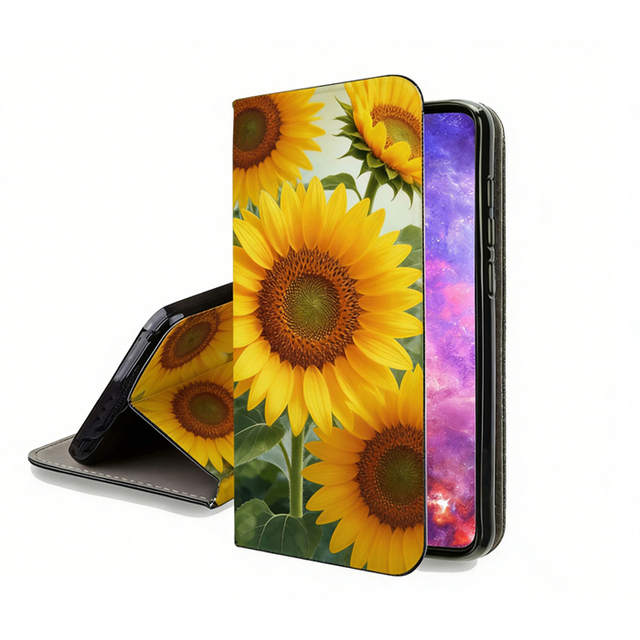Lichicase PU Leather Customized Patterns Wallet Flip Closure Stand Mobile Cover for Samsung A37 A27 A57 Case