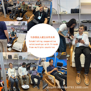 Fauteuil de massage intelligent sans rail, massage multipoints, à brancher, en tissu chanvre, pour la maison et le bureau, normes européennes, américaines, britanniques et chinoises - Product Image 1