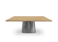 Pieds de table à manger modernes de luxe simples et personnalisés, en fer thermolaqué noir sable, pour salon de style panneau bois