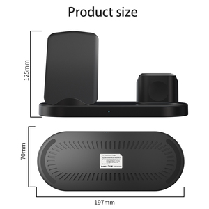 เครื่องชาร์จไร้สายแบบ3 in 1สำหรับสำนักงานแบบพกพาแท่นวางตั้งโต๊ะแบบมัลติฟังก์ชั่น15W - Product Image 6