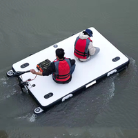 Plateforme flottante de pêche et d'activités aquatiques gonflable sur mesure - Quai flottant en PVC antidérapant