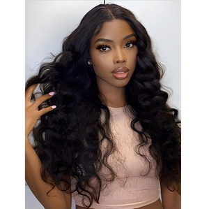 Factory Wholesale Long Loose Wavy <b>Wig</b> Natural Looking Long Wavy Hair <b>Wig</b> for Women Heat Resistant <b>Wig</b> Bulk Supplier OEM - Product Image 4