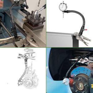 Jauge de Rotor de frein à disque <span class=keywords><strong>Joint</strong></span> à rotule Outil de mesure de planéité avec support de base de bras flexible magnétique - Product Image 2