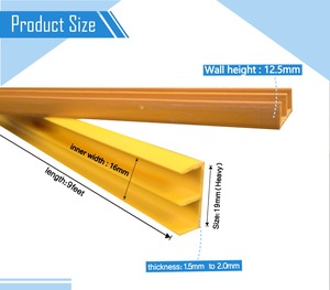 Profilé en PVC en forme de E, résistant aux produits chimiques et à la corrosion, pour la construction de panneaux, directement de l'usine, en vente - Product Image 2