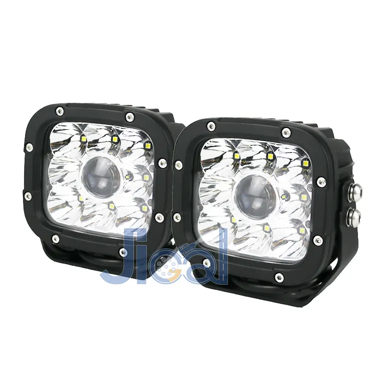 Offroad Lichter 5 Zoll 12V 4x4 4WD 50W Auto LED Arbeits licht Quadrat Offroad Auto LED Fahr licht