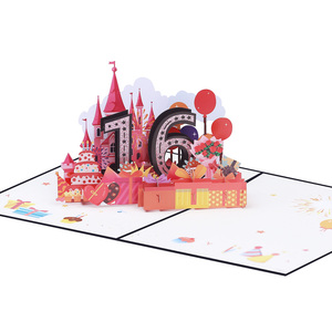 Carte de vœux en papier 3D pop-up Joyeux anniversaire avec enveloppe pour 10e anniversaire ou carte d'<span class=keywords><strong>invitation</strong></span> d'anniversaire - Product Image 4