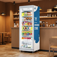 Distributeur automatique de nourriture intelligent GS AUTO VENDING GS425 AI avec ouverture de porte automatique, écran tactile 10 pouces, paiement par carte de crédit, surveillance à distance, 300-600