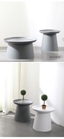 Table basse moderne minimaliste en plastique pour petit appartement, avec rangement, pour canapé, balcon, salon