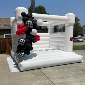 Castillo Inflable Blanco de 4x2.5m <span class=keywords><strong>con</strong></span> <span class=keywords><strong>Piscina</strong></span> de Pelotas para Niños Pequeños, Mini Castillo Inflable para <span class=keywords><strong>Alquiler</strong></span> - Product Image 6