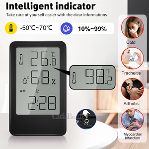 Nuevo reloj <span class=keywords><strong>despertador</strong></span> japonés para el hogar, higrómetro multifunción electrónico para interiores, Mini reloj electrónico - Product Image 4