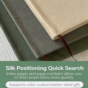 N9006 <span class=keywords><strong>Carnet</strong></span> de recettes A5 à couverture rigide en gros en stock, <span class=keywords><strong>carnet</strong></span> de notes de <span class=keywords><strong>cuisine</strong></span>, accepte la personnalisation - Product Image 5