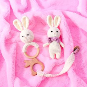 Coffret Cadeau Unique 2024 pour Bébé Fille avec Hochet Tricoté et Poupée Lapin, Jouets de Confort pour Nouvelle Maman, Boîte Cadeau, Cadeaux de Naissance en Gros - Product Image 6
