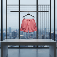 Pantalones Cortos Deportivos para Hombre, de Secado Rápido, Transpirables, de Poliéster y Nailon, con Cierre de Cordón, Cintura Media, Diseño Sólido, Tejido de Punto, para Natación