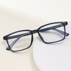 Gafas ópticas cuadradas Beauty Of Style para hombre AT68629 55C16-148 C1 UV400, montura estrecha, lentes de acetato negro - Product Image 2