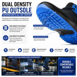 Modern Flyknit Safety Shoes Lace Up Design Durable <strong>Work</strong> <strong>Trainers</strong> for Manufacturing &amp; Plant - Product Image 4