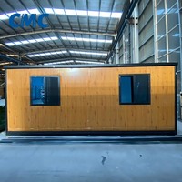 Grande maison conteneur préfabriquée mobile en structure acier, 20 pieds, modulaire et pliable
