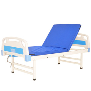 Lit d'hôpital manuel Lechi à manivelle simple, en acier inoxydable, dossier réglable, pour soins aux personnes âgées, utilisation en chambre - Product Image 3