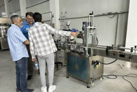 Ligne de production de machine de remplissage automatique de liquides visqueux pour émulsions, liquides vaisselle et liquides pour boissons, haute précision