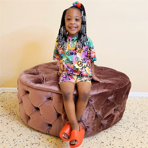 Ensembles de vêtements d'été décontractés pour bébés et petites filles de 1 à 7 ans, imprimés, 2 pièces - Product Image 2