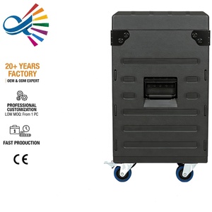 Flight cases de transport robustes en plastique PE PP, étanches IP65, pour câbles de projecteurs de scène, écrans LED et équipements de tournée - Product Image 3