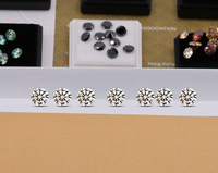 Prix de gros Moissanite synthétique de laboratoire 3MM-10MM DEF Taille brillante Certifiée GRA Pierres en vrac Effet de couleur/Brillance pour bijoux